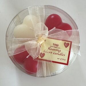 Heart-Shaped Floating Heart Candles